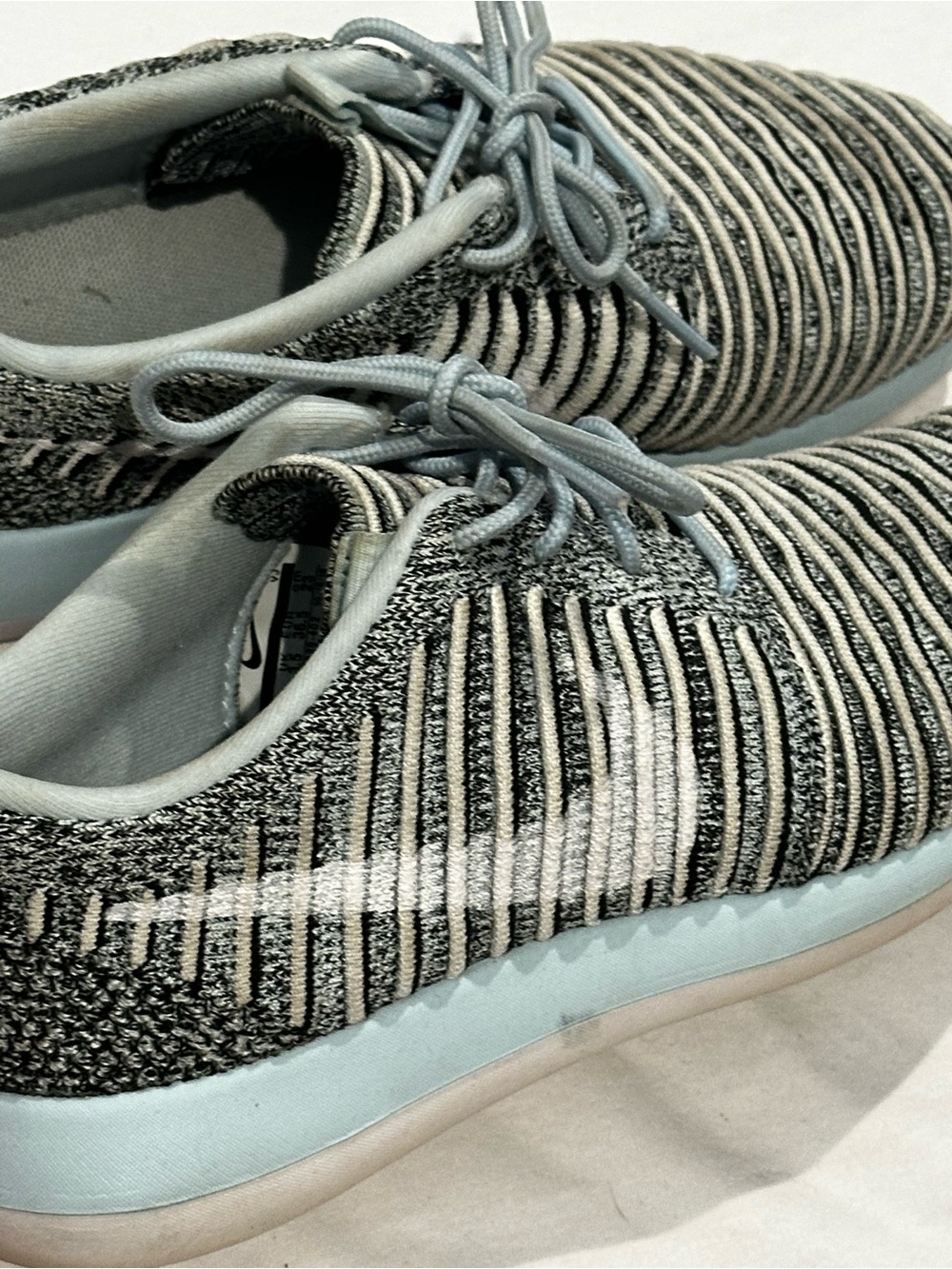 NIKE Black, White, Gray and Lt Teal Athletic Shoes - Picture 3 of 5